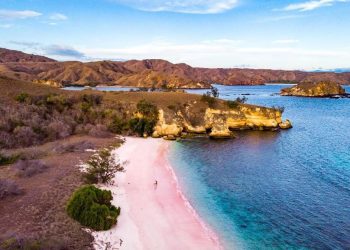 Pantai Pink Pulau Komodo Terpilih Sebagai Pantai Terindah di Dunia