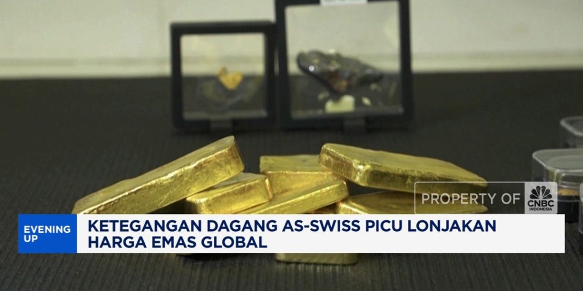 Ketegangan Dagang AS dan Swiss Memicu Kenaikan Harga Emas Global