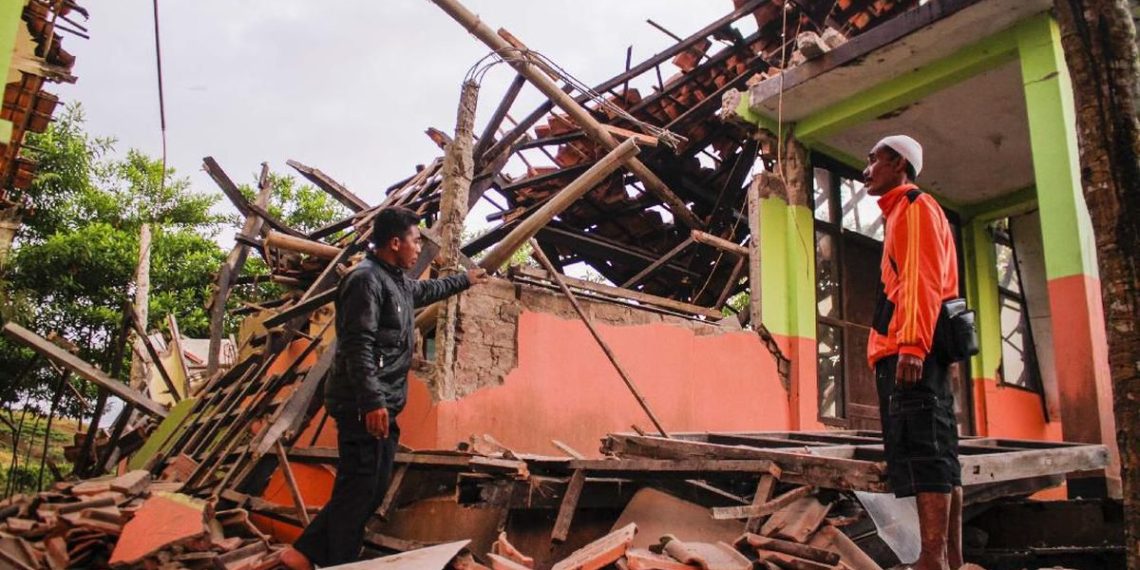 Kerusakan Rumah di Sukabumi akibat Gempa Akhir Pekan