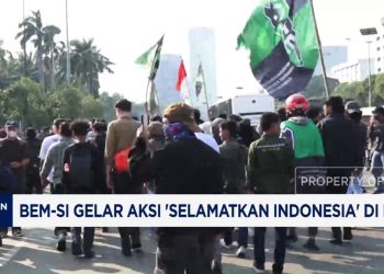 Video BEM SI Gelar Aksi Selamatkan Indonesia di Dewan Perwakilan Rakyat