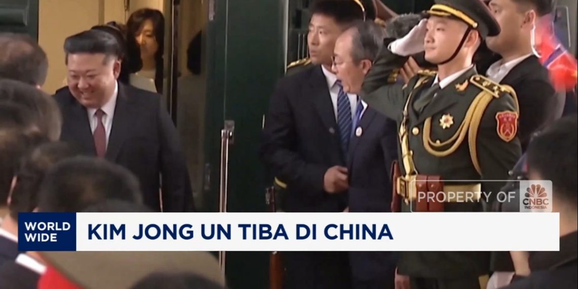 Kedatangan Kim Jong Un di China dengan Kereta Lapis Baja