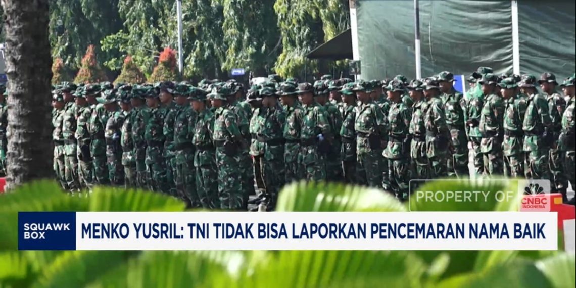 Menko Yusril: TNI Tidak Dapat Melaporkan Pencemaran Nama Baik