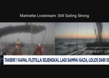 Kapal Flotilla Hampir Sampai di Gaza, Berhasil Menghindari Israel