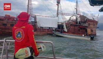 Kapal Replika Christopher Columbus Tenggelam di Meksiko